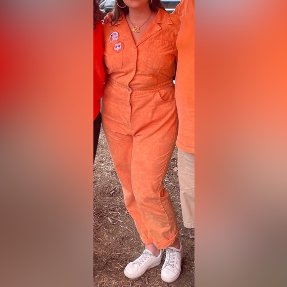 VICI Orange Emery Short Sleeve Jumpsuit - Picture 6 of 10